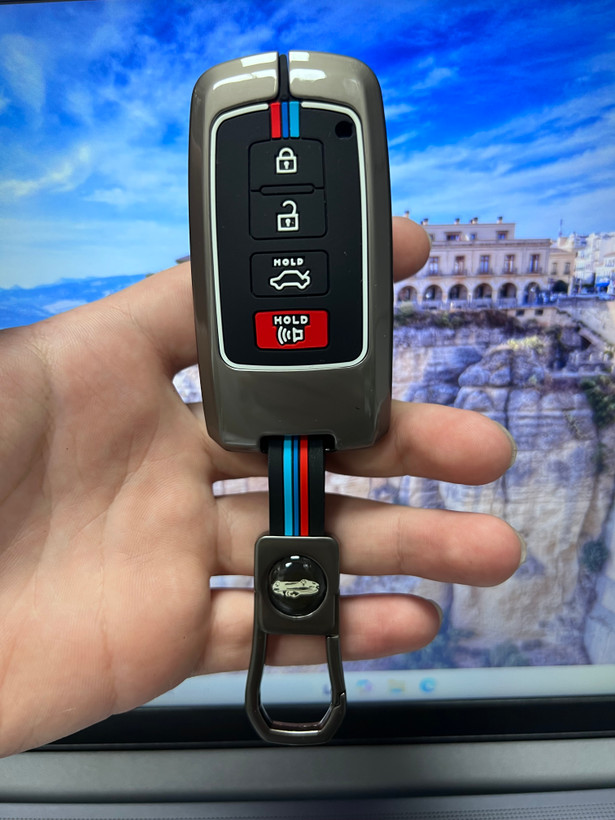 کاور فلزی ریموت تویوتا کمری ۴ دکمه اسمارت | قاب ریموت Camry